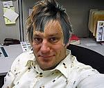 the same selfie as above but with a badly photoshopped hairdo