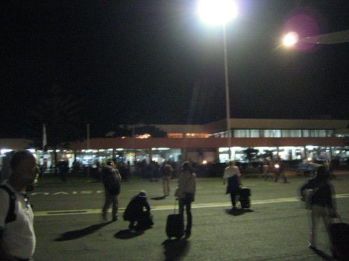 Kilimanjaro International Airport at night