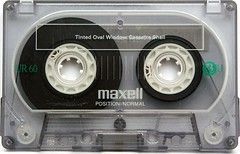 a Maxell, 60-minute cassette tape