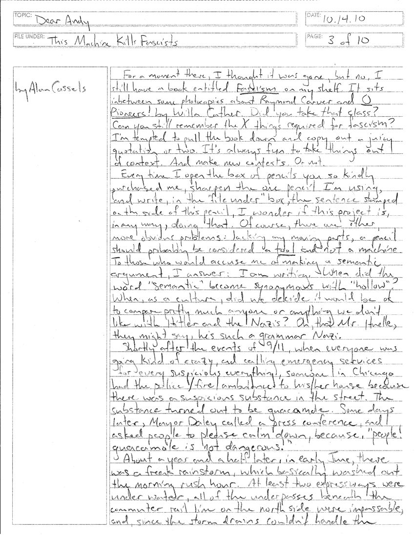 a handwritten letter