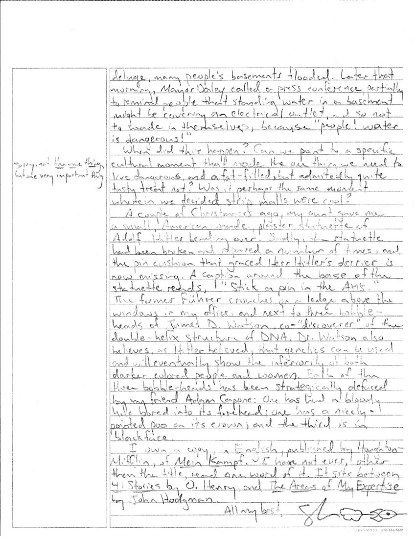 a handwritten letter