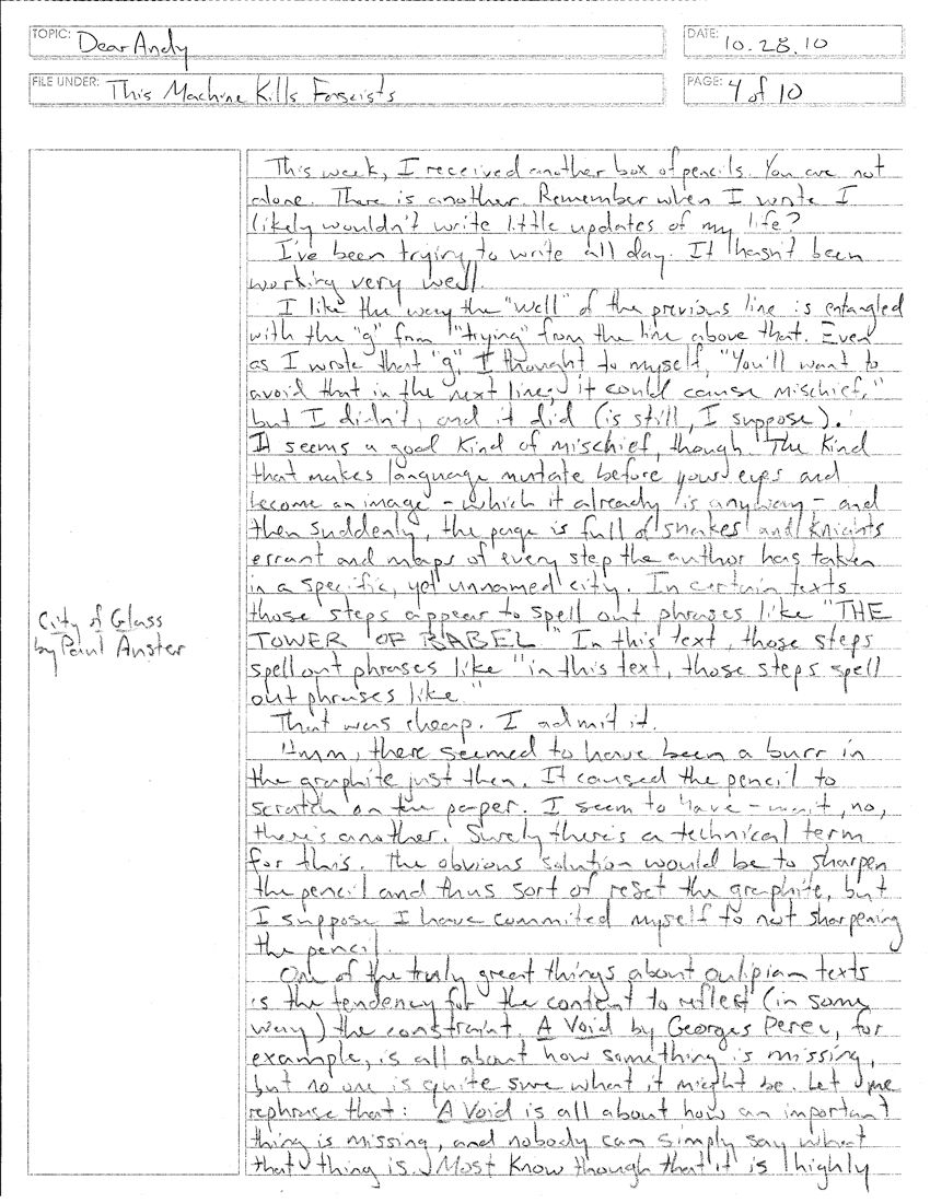 4of10-1 a handwritten letter