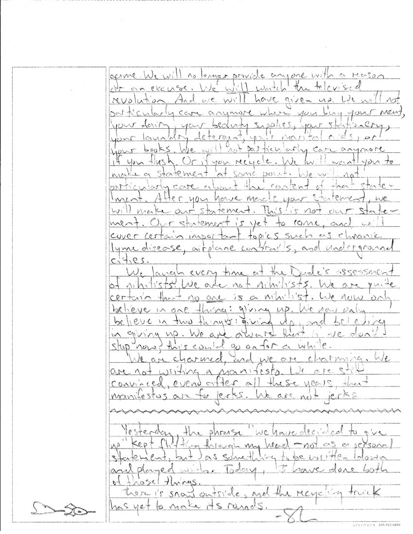 a handwritten letter