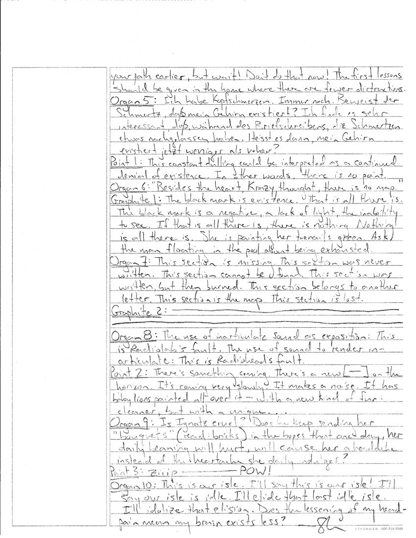 a handwritten letter