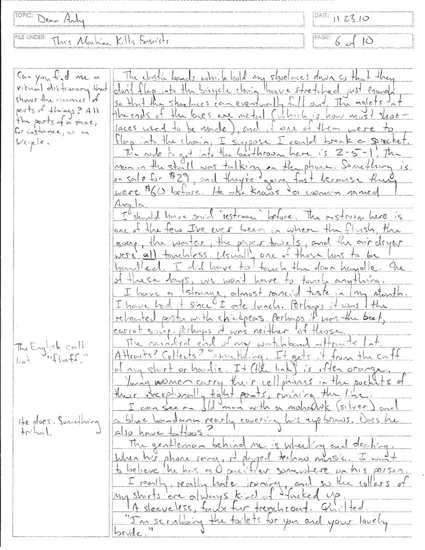a handwritten letter