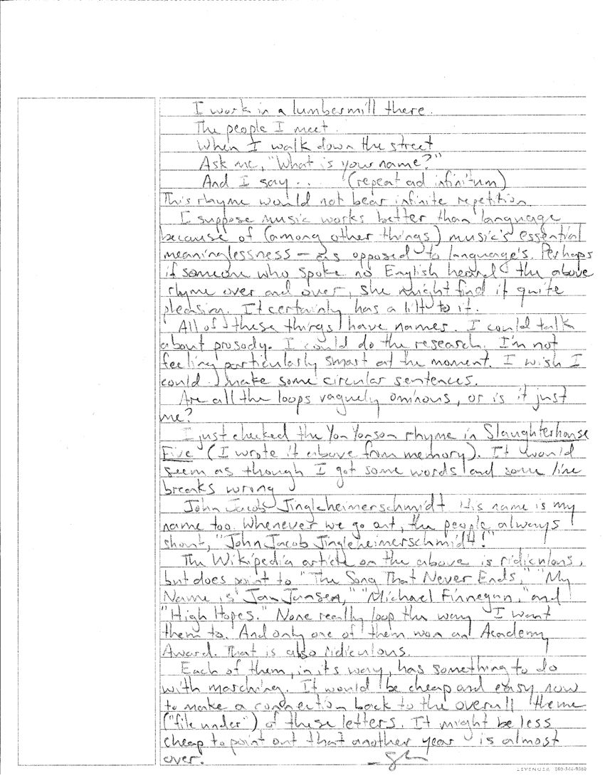 a handwritten letter