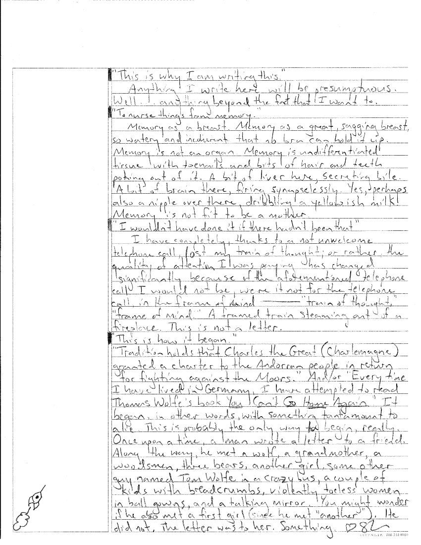 a handwritten letter