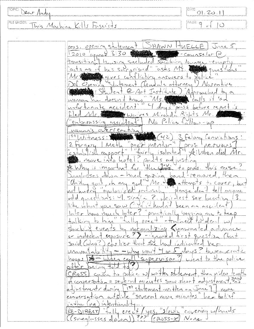a handwritten letter