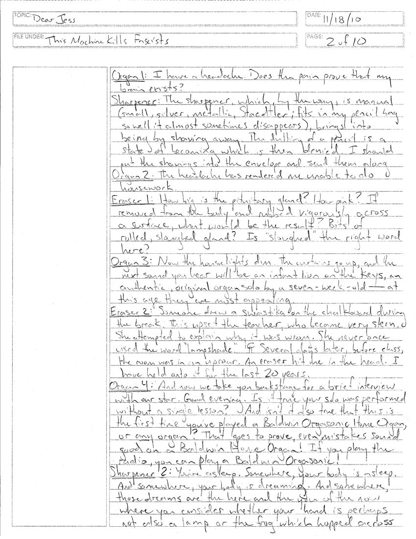 a handwritten letter